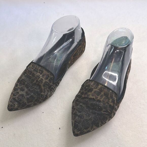 Aldo Women's Textured Flats - Leopard Print - Picture 1 of 8